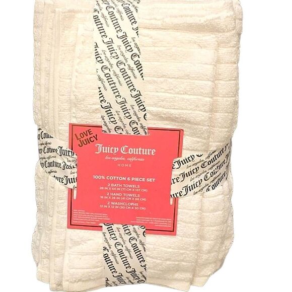 Juicy Couture Home 6-Piece Bath Towel Set - Picture 6 of 6